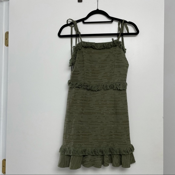 Skylar + Madison Dresses & Skirts - Army green Skylar + Madison ruffle dress